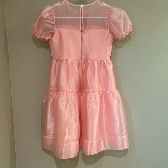 J. Crew Girls' pink organza tiered dress - size 10
